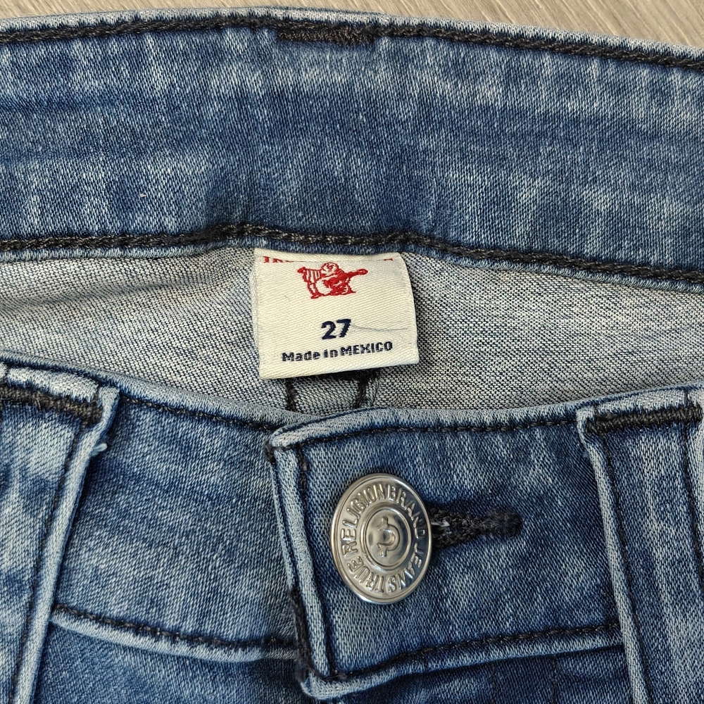 Halle Mid Rise Super Skinny True Religion Jeans - Picture 8 of 11